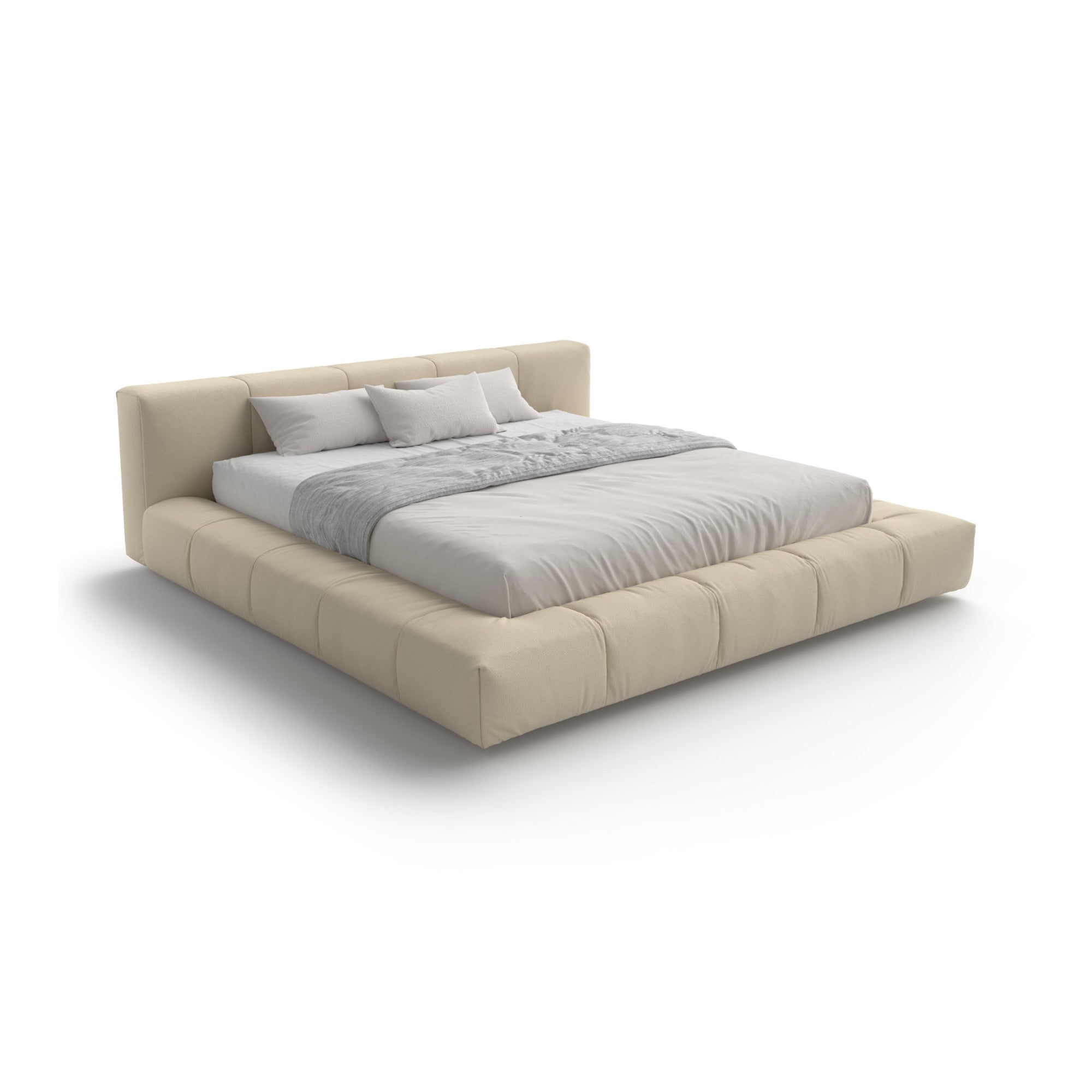 Pixel Box Large LE1719.RE0019 Bed - Fabric Lusso (Creta News 1D)-1