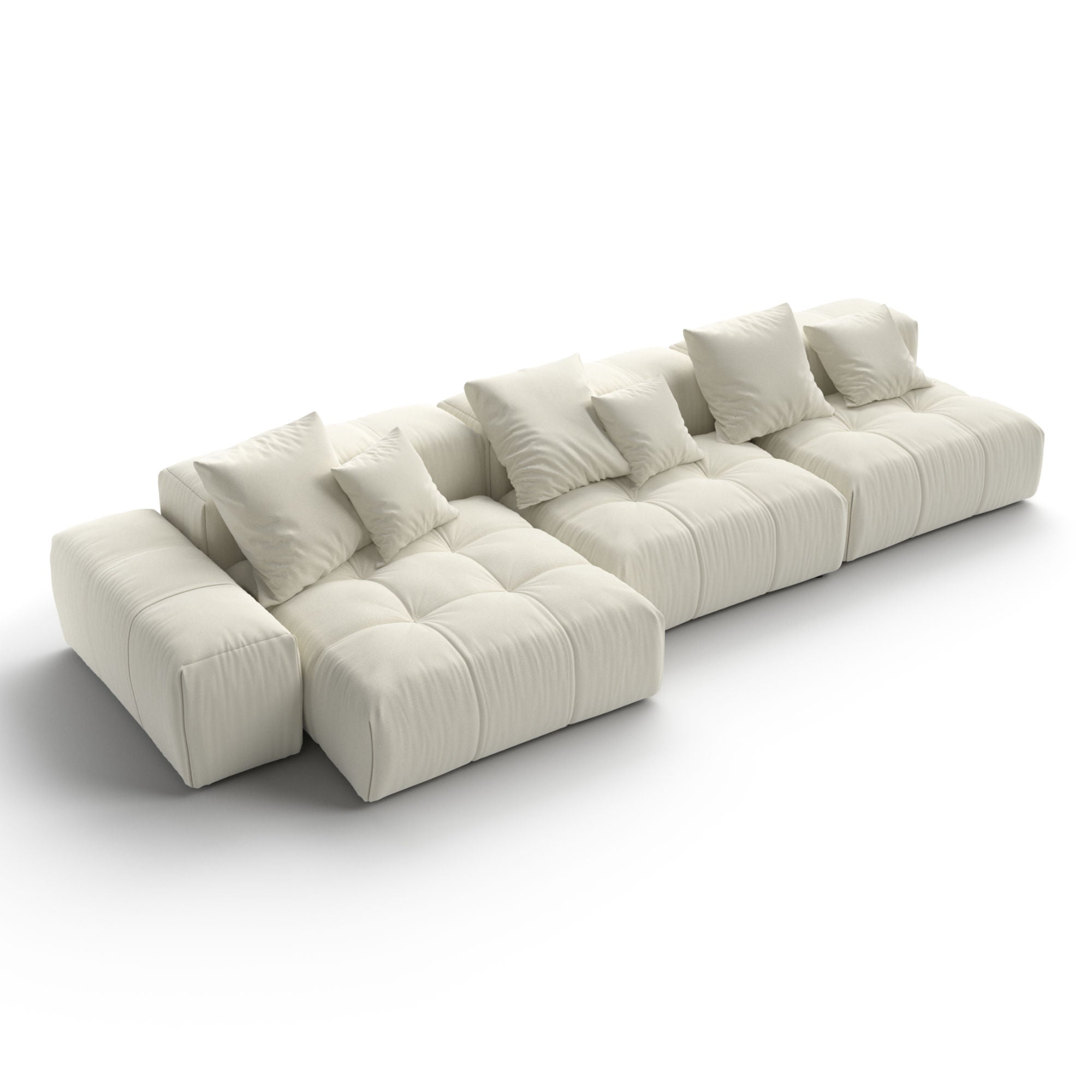 Pixel Compositional Sofa - Fabric Lusso (Creta 2A)-4