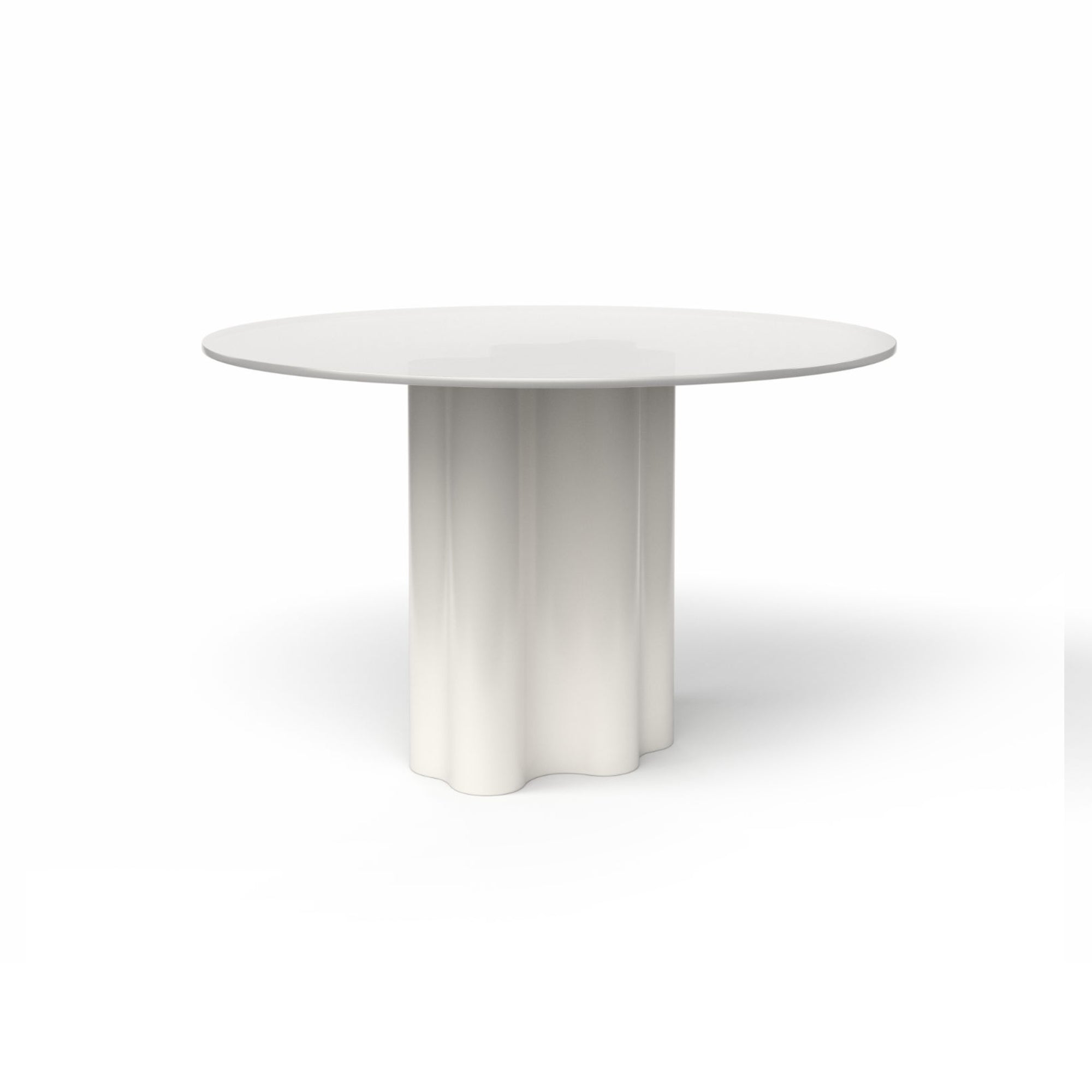 Teatro Magico TA0200B Dining Table - Ral 9003/White Glass-3