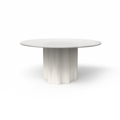 Teatro Magico TA0210B Dining Table - Ral 9003/White Glass