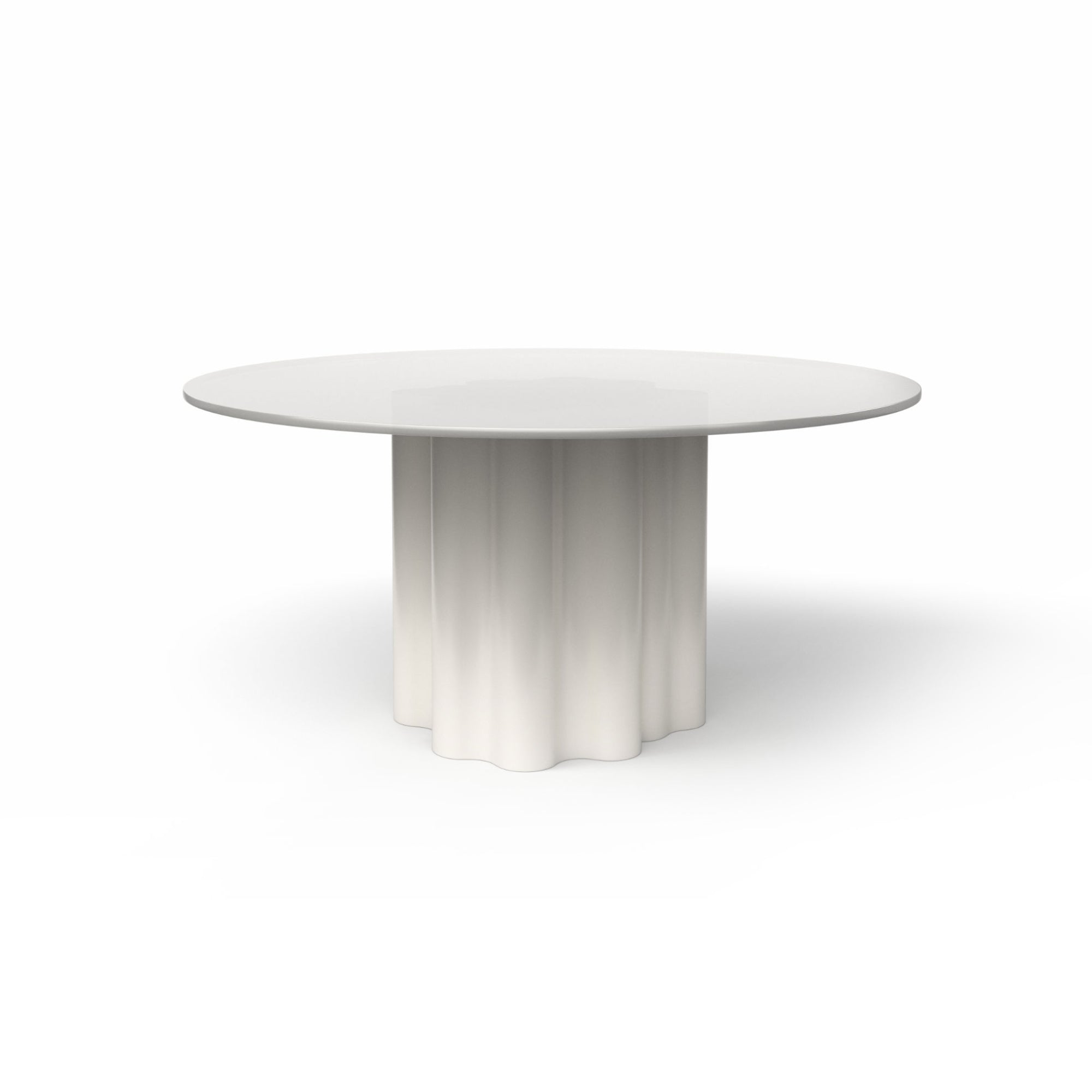 Teatro Magico TA0210B Dining Table - Ral 9003/White Glass-1