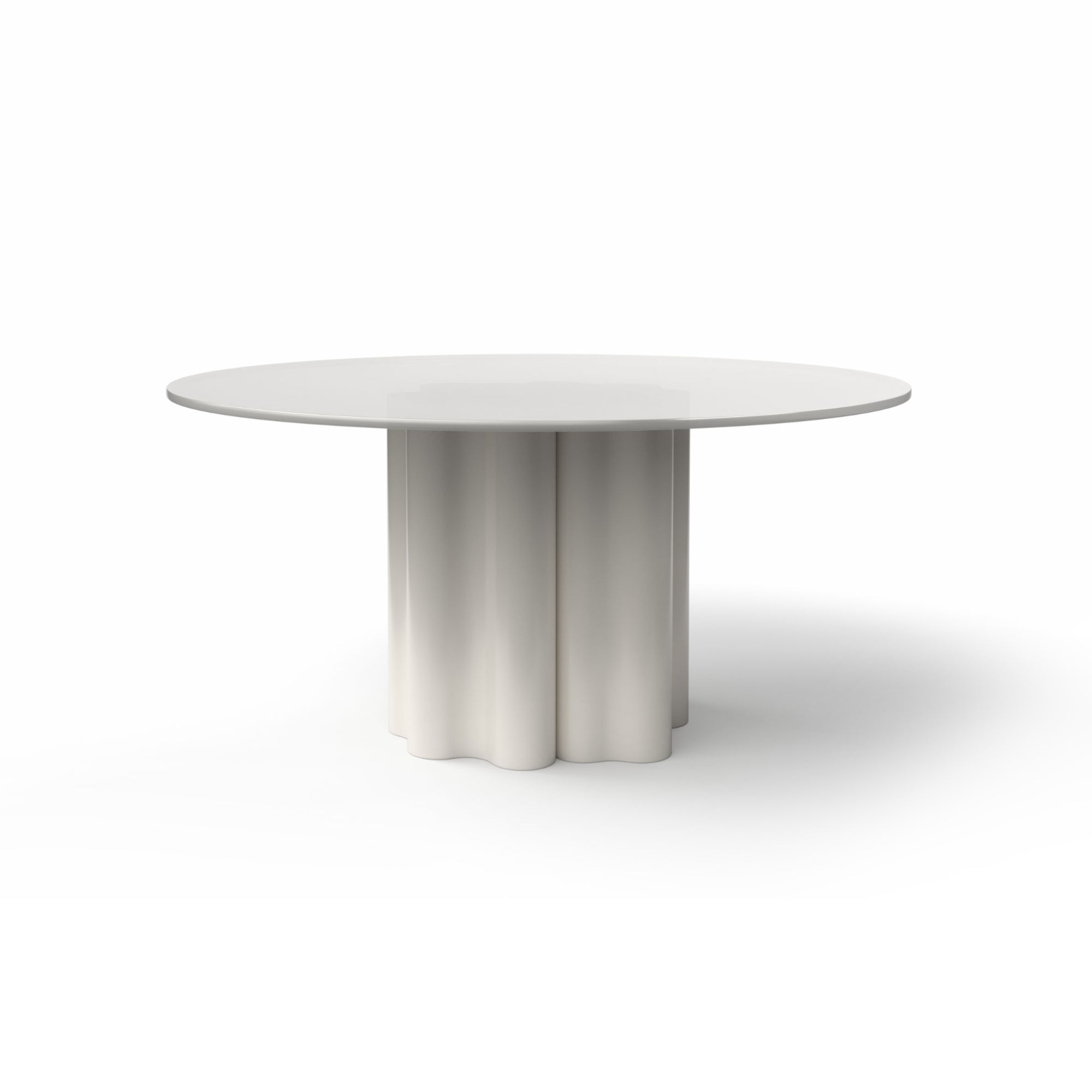 Teatro Magico TA0210B Dining Table - Ral 9003/White Glass-3
