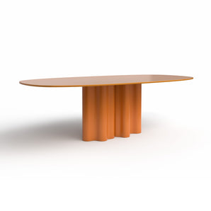 Teatro Magico TA0240A Dining Table - Amber Glass