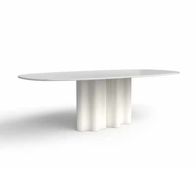 Teatro Magico TA0240B Dining Table - Ral 9003/White Glass