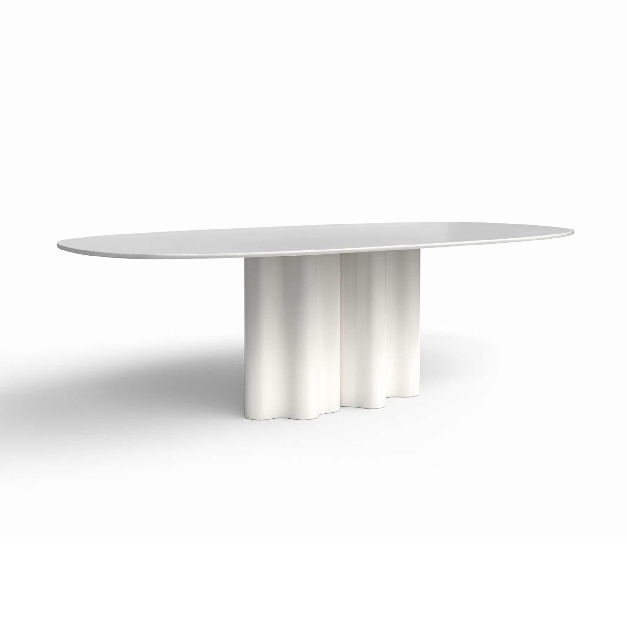 Teatro Magico TA0240B Dining Table - Ral 9003/White Glass-1