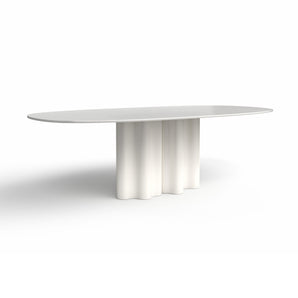 Teatro Magico TA0240B Dining Table - Ral 9003/White Glass
