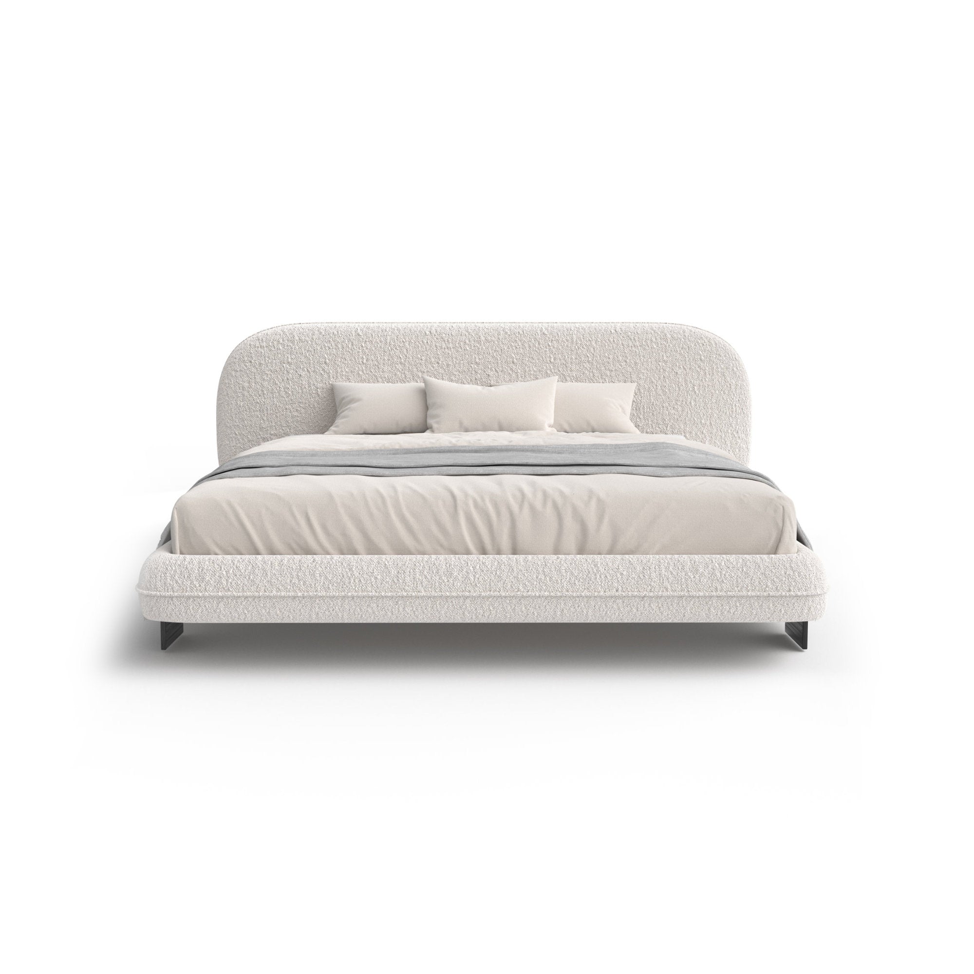 Wabi 180 Bed - Black / Fabric Elite (Curly 02)-3