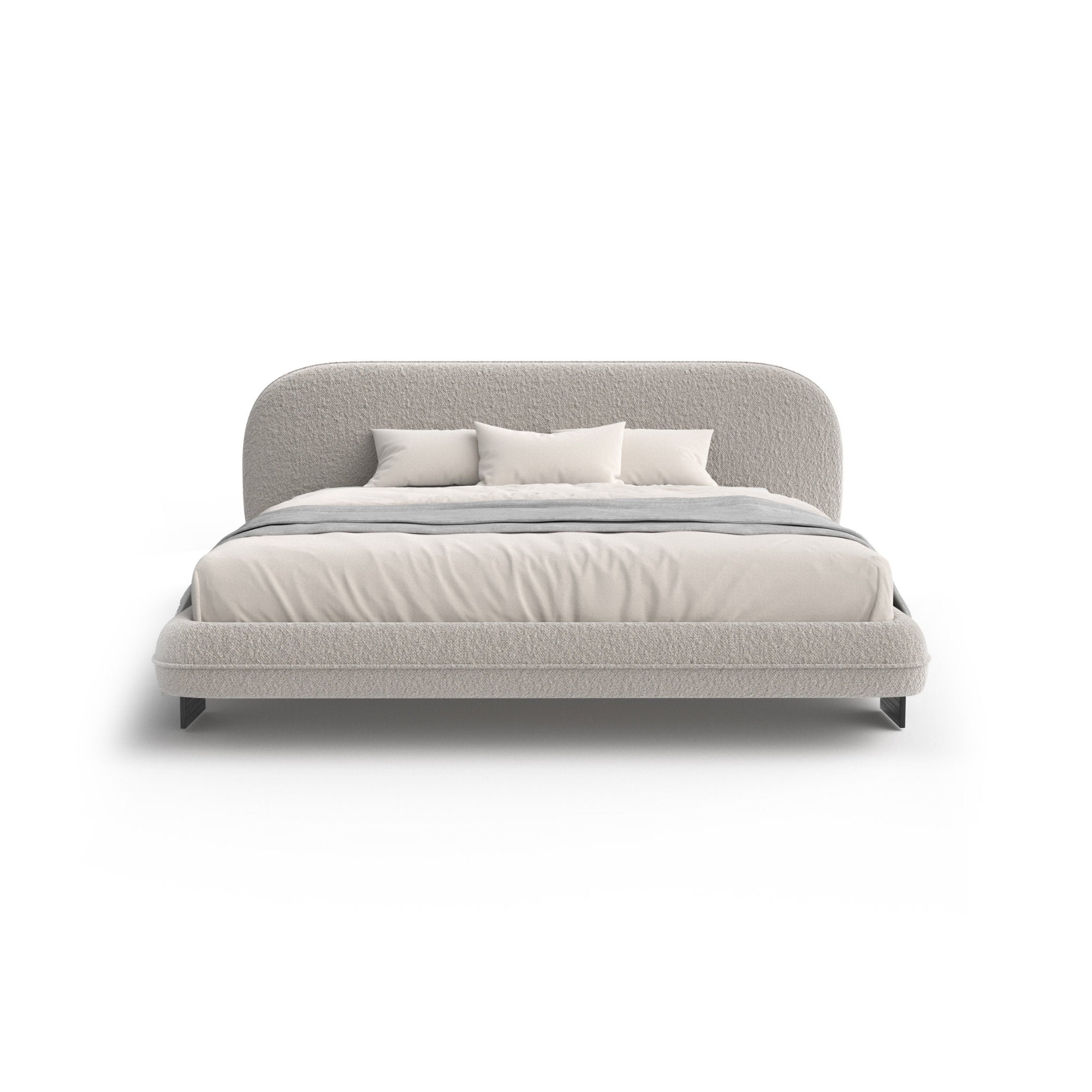 Wabi 180 Bed - Black / Fabric Elite (Curly 14)-3