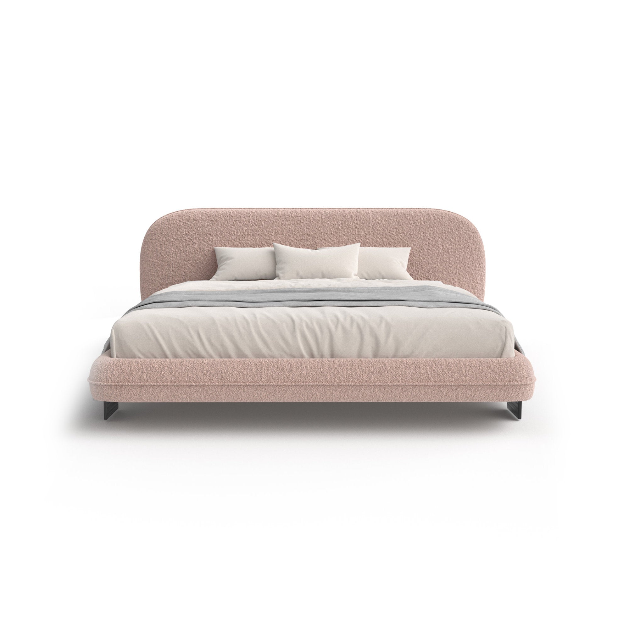 Wabi 180 Bed - Black / Fabric Elite (Curly 21)-3