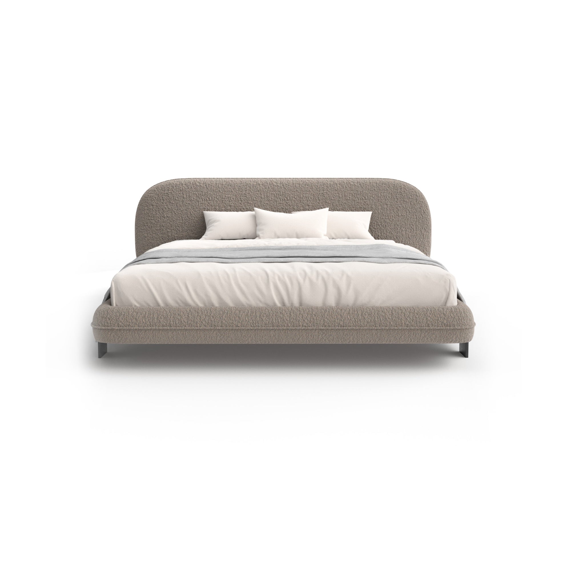 Wabi 180 Bed - Walnut / Fabric Elite (Teddy 5-10)-5