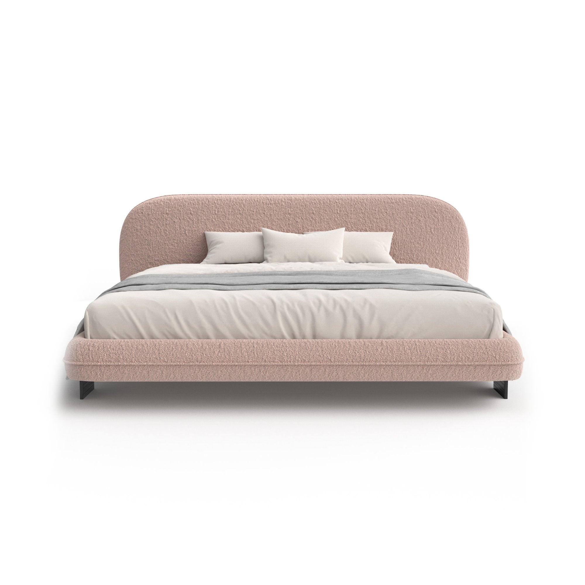 Wabi 193 Bed - Black / Fabric Elite (Curly 21)-3