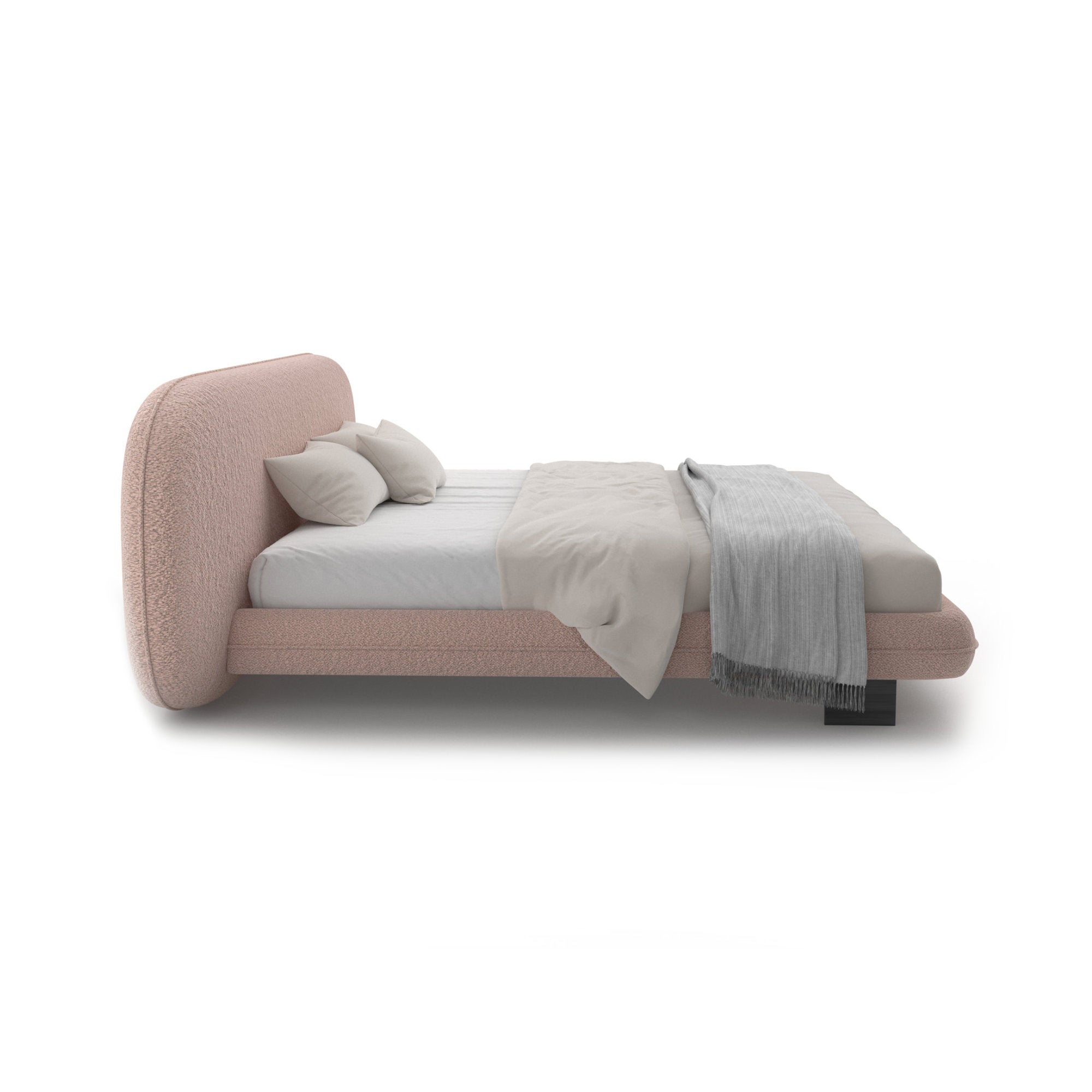 Wabi 193 Bed - Black / Fabric Elite (Curly 21)-5