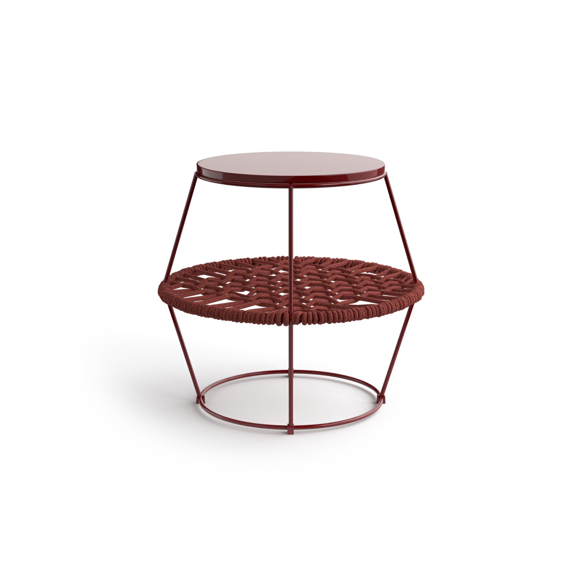 Ziggy 0473 Side Table - Melange Arancio/RAL 3004-3