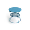 Ziggy 0474 Side Table - Melange Azzurro/RAL 5024