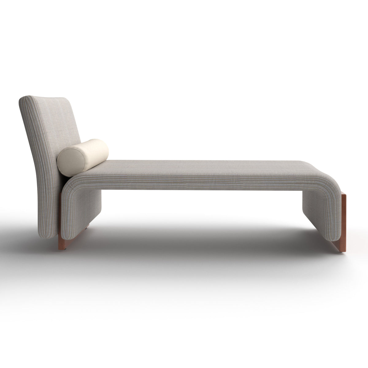 Diwan Chaise Longue – 72x76 / Ash Wood (Cerezo 009) / Fabric 9 (Husk 0124)/Leather 10 (L5.3 910185)-3