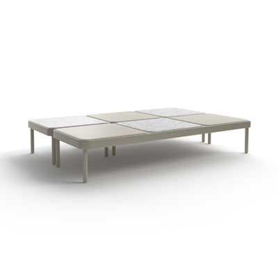 Mosaico Composition Coffee Table - 049 Gris Seda/401 Carrara