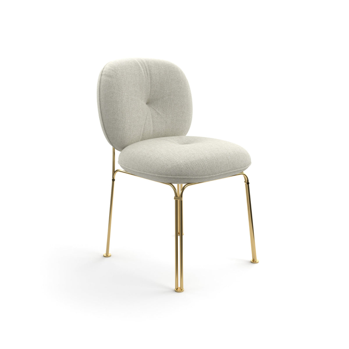 Mullit Dining Chair – 52x78 / Metal (Gold 088) / Fabric 4 (101 1631)-1