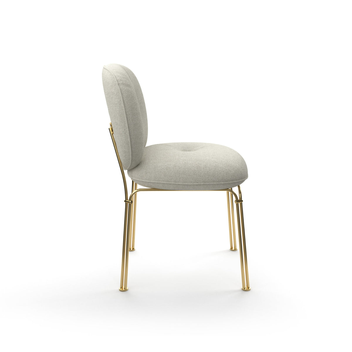 Mullit Dining Chair – 52x78 / Metal (Gold 088) / Fabric 4 (101 1631)-3