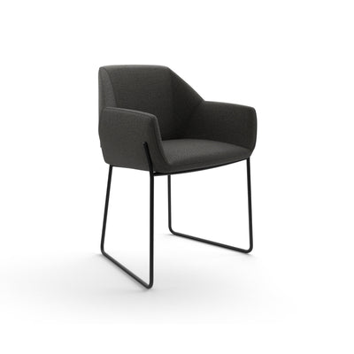 Nido 288.41.7 Dining Chair - Black/Fabric 3 (Step Melange 2442)