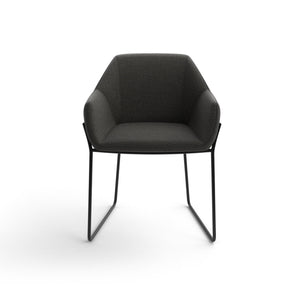 Nido 288.41.7 Dining Chair - Black/Fabric T3 (Step Melange 2442)