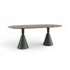 Pion 363.74.WLH.A6 Dining Table - Jade Green (143)/Emperador Gold Marble