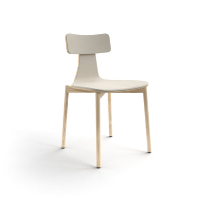 Silla 40 30s 295.41.2 Dining Chair - Natural 002 Ash/Fabric 2 (Atlantic 60063)