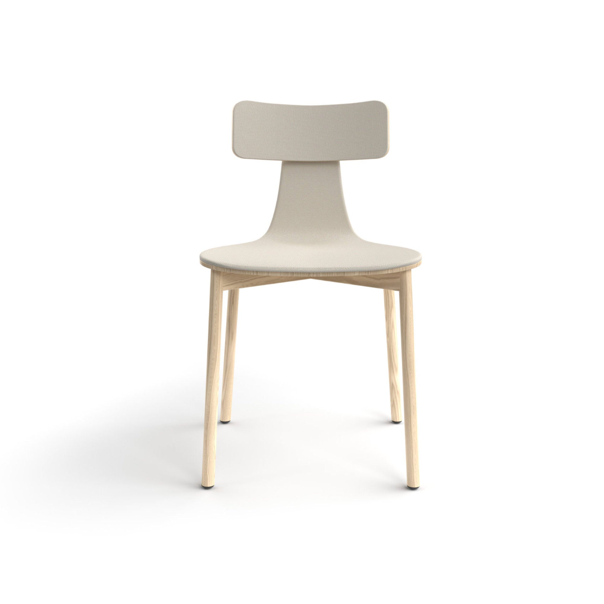 Silla 40 30s 295.41.2 Dining Chair - Natural 002 Ash/Fabric 2 (Atlantic 60063)-2