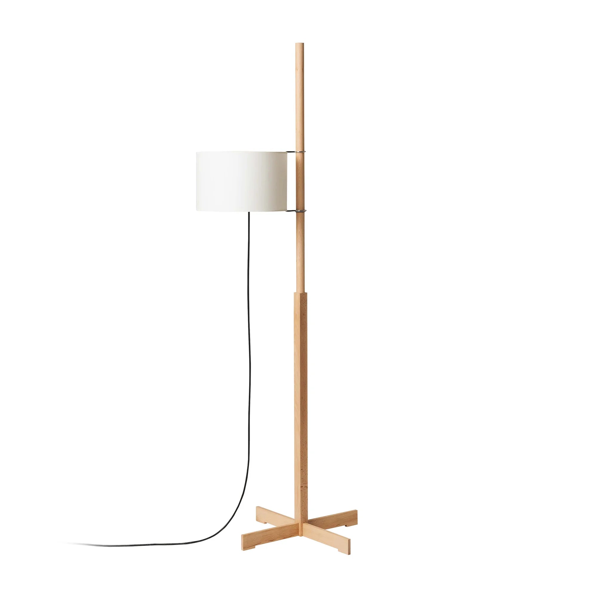 TMM TMMSA03 Floor Lamp - Beech/White with Upper Diffuser-1