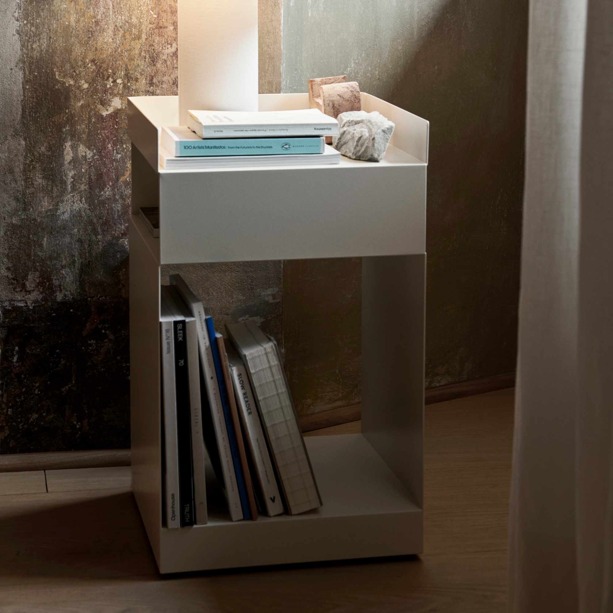 Rotate SC73 Side Table - Ivory-3