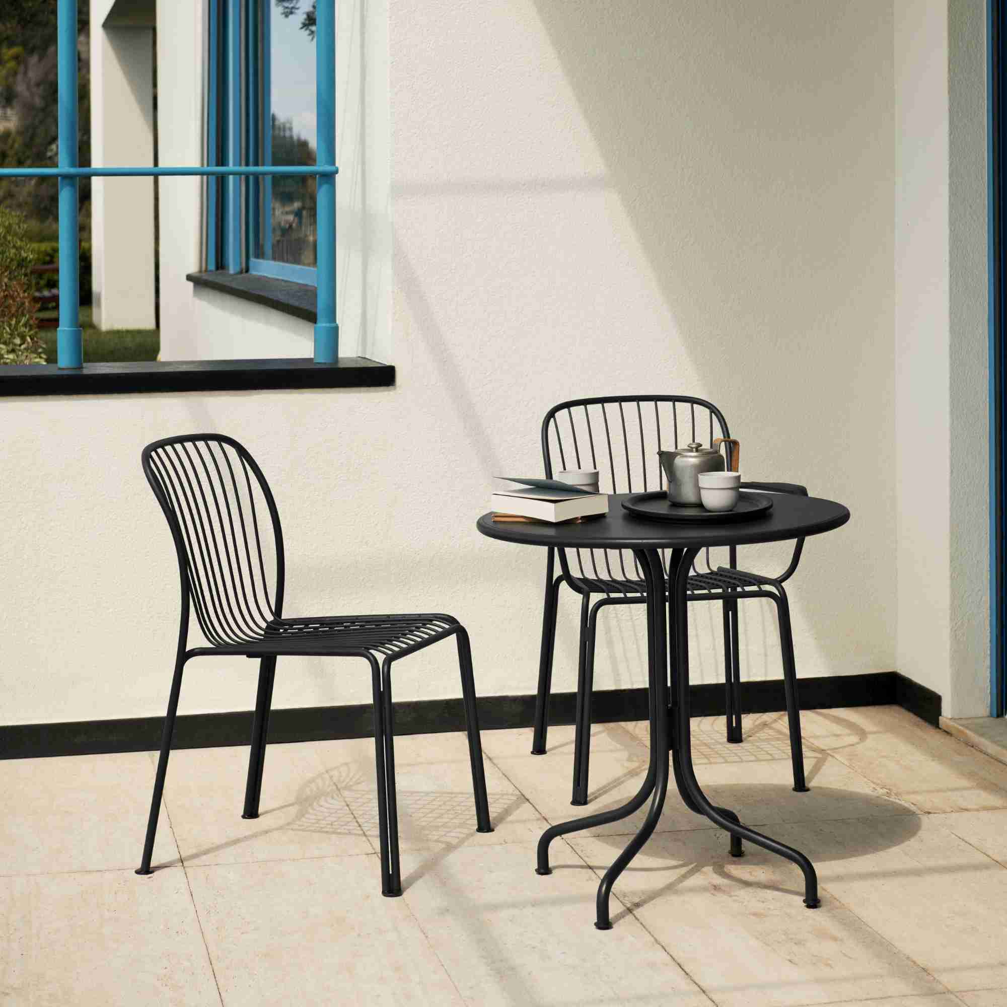 Thorvald SC94 Outdoor Dining Chair - Warm Black-4