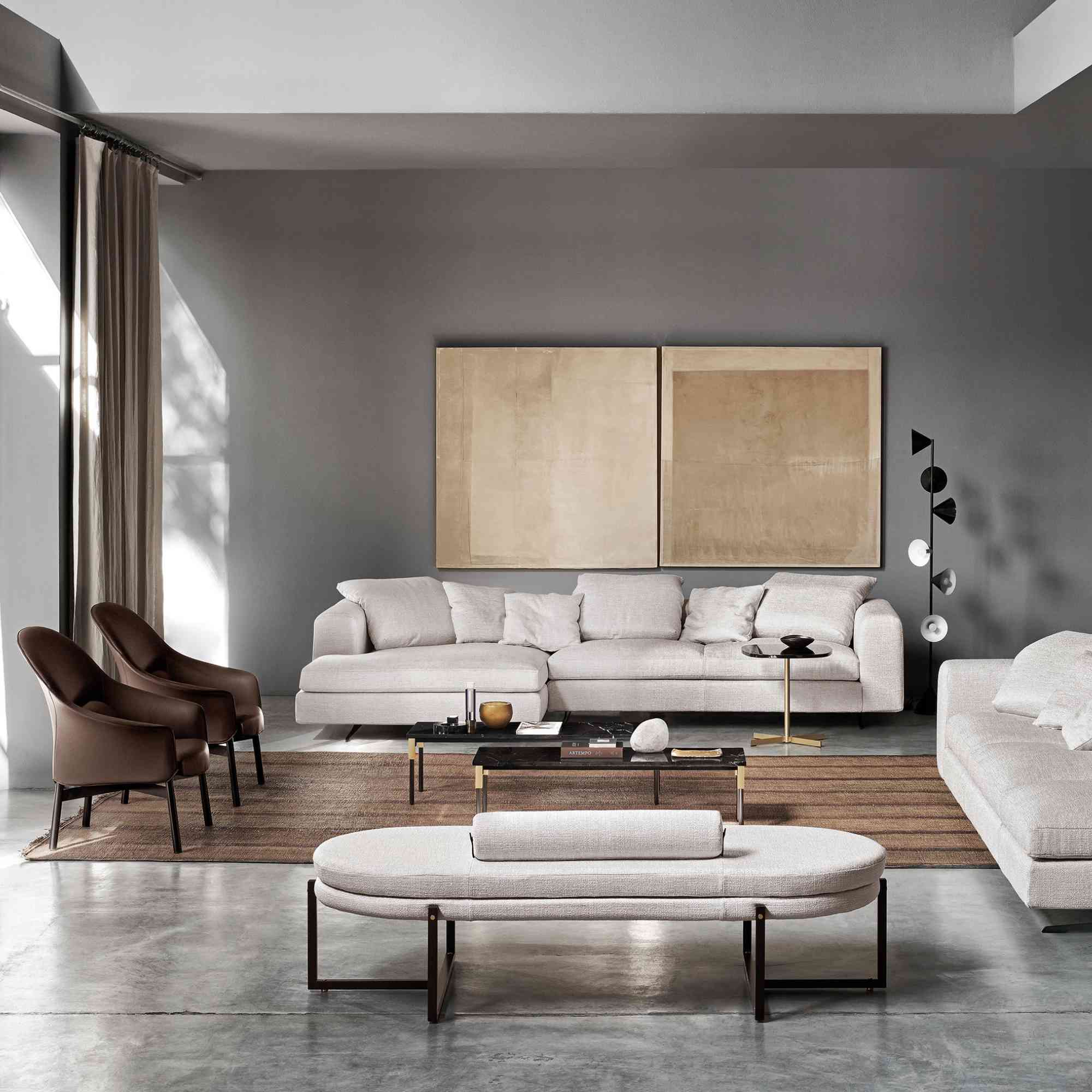 Sigmund 4273 Bench - Black/Fabric T3 (Cherie 016)-4