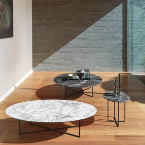 Sabi 007628 Coffee Table - Matt Bronze/Carrara Marble