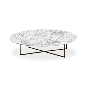 Sabi 007628 Coffee Table - Matt Bronze/Carrara Marble