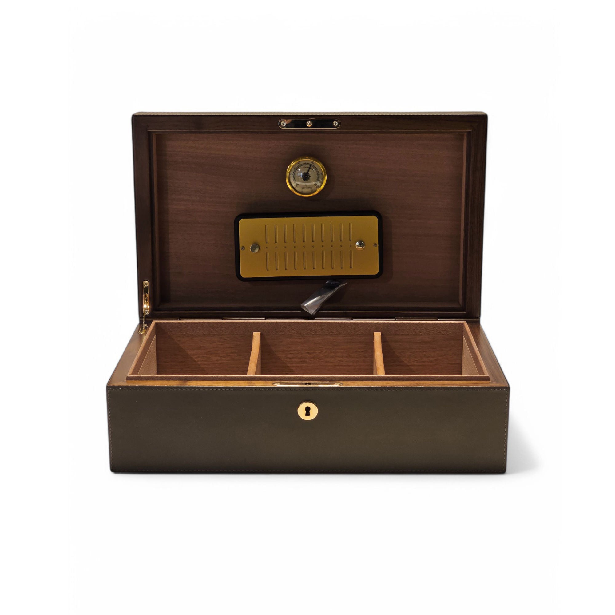 Santiago Humidor - Large/Leather A (Calfskin Nappa Clay F96)-3