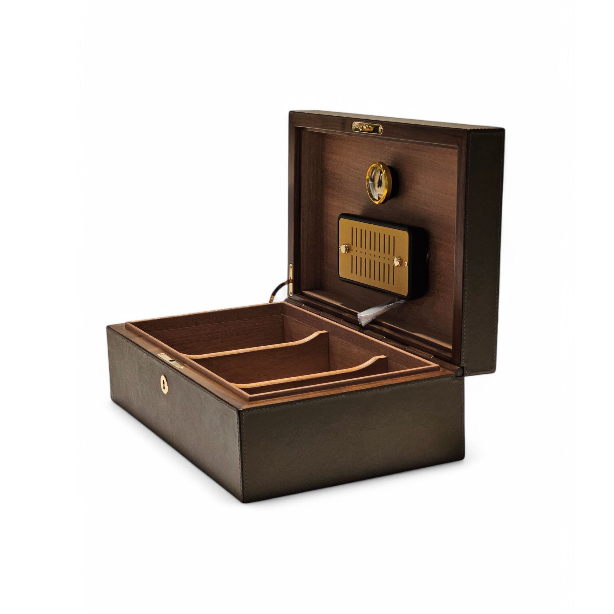 Santiago Humidor - Large/Leather A (Calfskin Nappa Clay F96)-2
