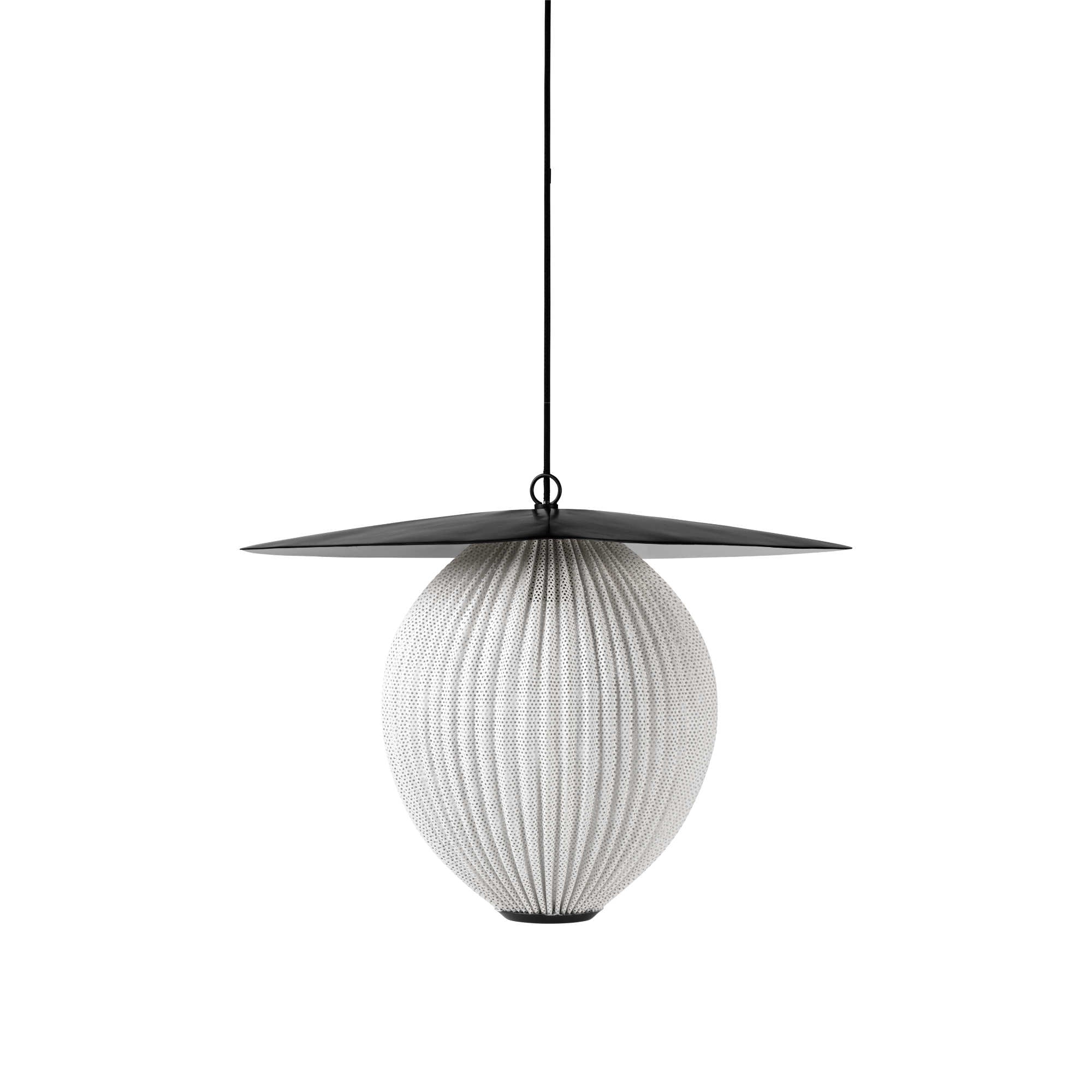Satellite 10015189 Pendant Lamp - Black/Cream White Semi Matt