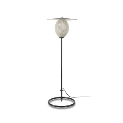 Satellite 59110 Outdoor Floor Lamp - Black/Cream White