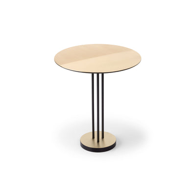 Satin 45 Side Table - Black/Brass