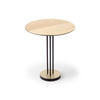 Satin 60 Side Table  - Black/Brass