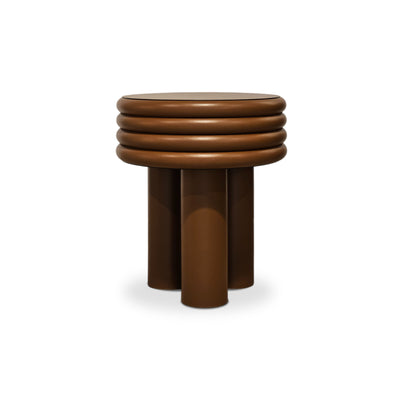 Scala MTP130 Leather Side Table - Leather A (Calfskin Nappa Siena F08)