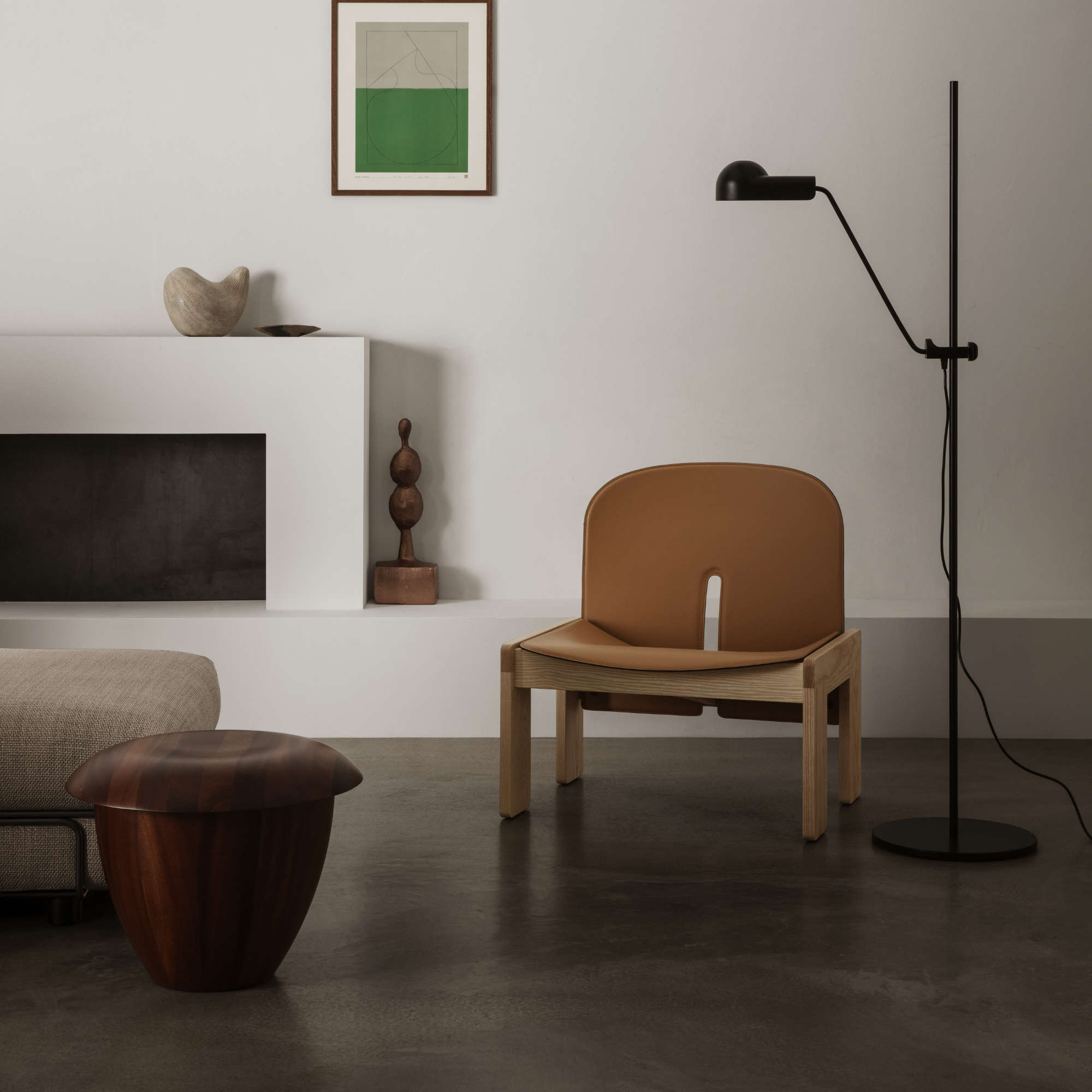Scarpa 925 Lounge Chair - Mocca Stained/London Saddle Leather-5