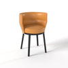 Sena SEN101 Dining Chair - Black Stained Walnut/Leather G5 (Miel)