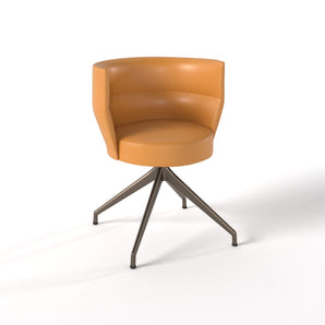 Sena SEN103 Dining Chair  - Bronze/Leather G5 (Miel)