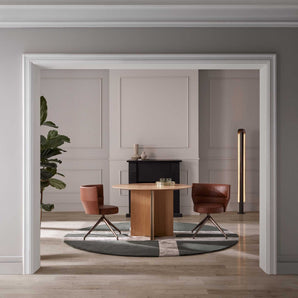 Sena SEN103 Dining Chair - Bronze/Leather G5 (Marrone)