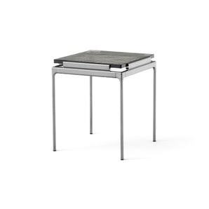 Sett LN11 Side Table - Dark Chrome/Smoked Cast Glass