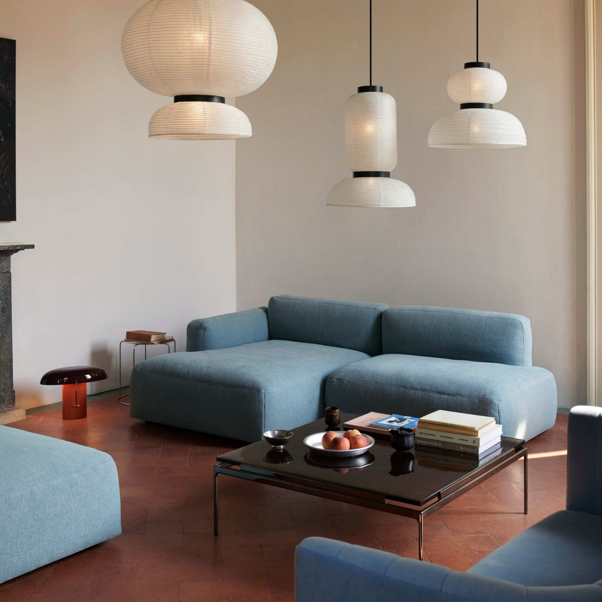 Sett LN13 Coffee Table - Dark Chrome/Smoked Cast Glass-2