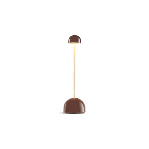 Sips Portable Table Lamp - Chocolate/Gold