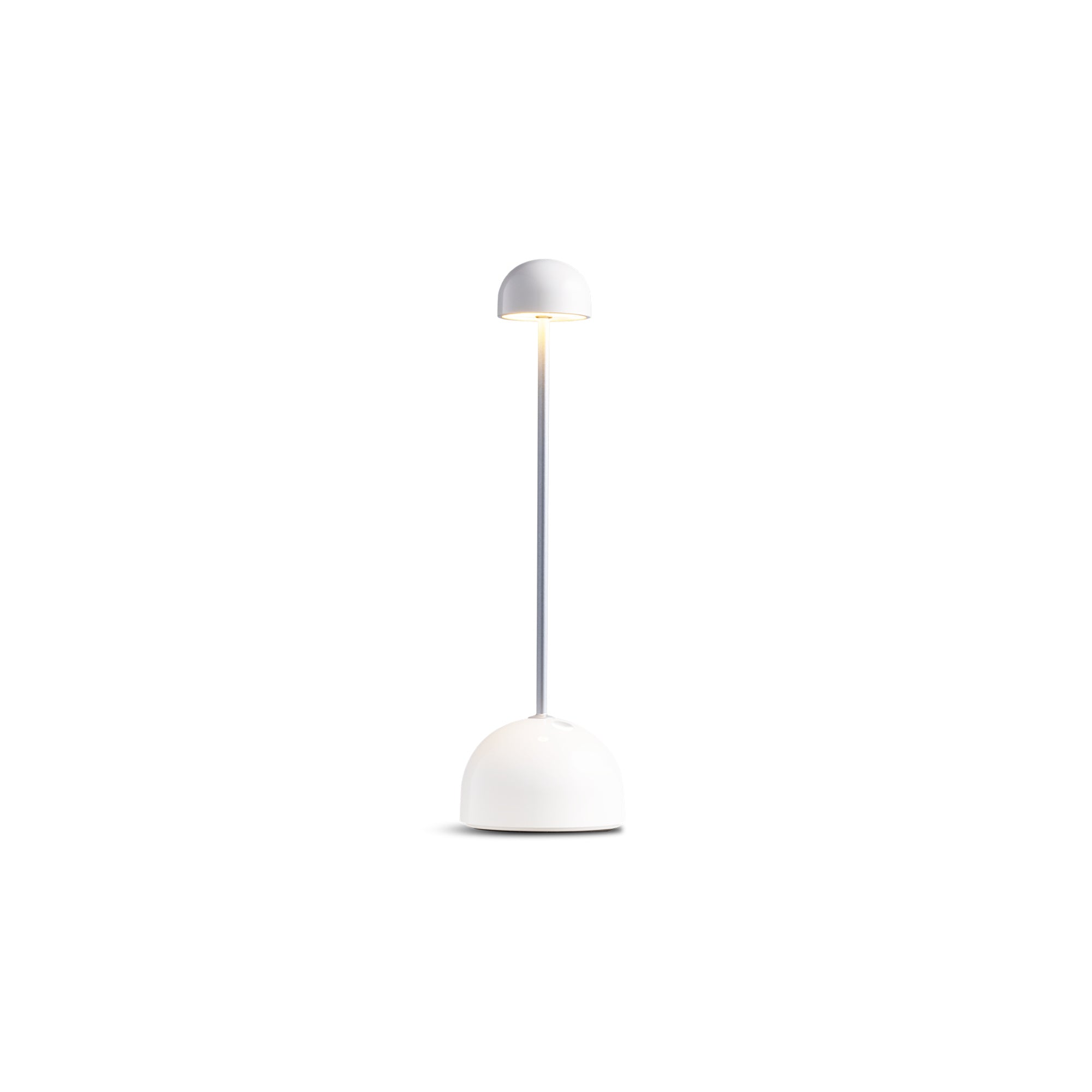 Sips Portable Table Lamp - White/Silver