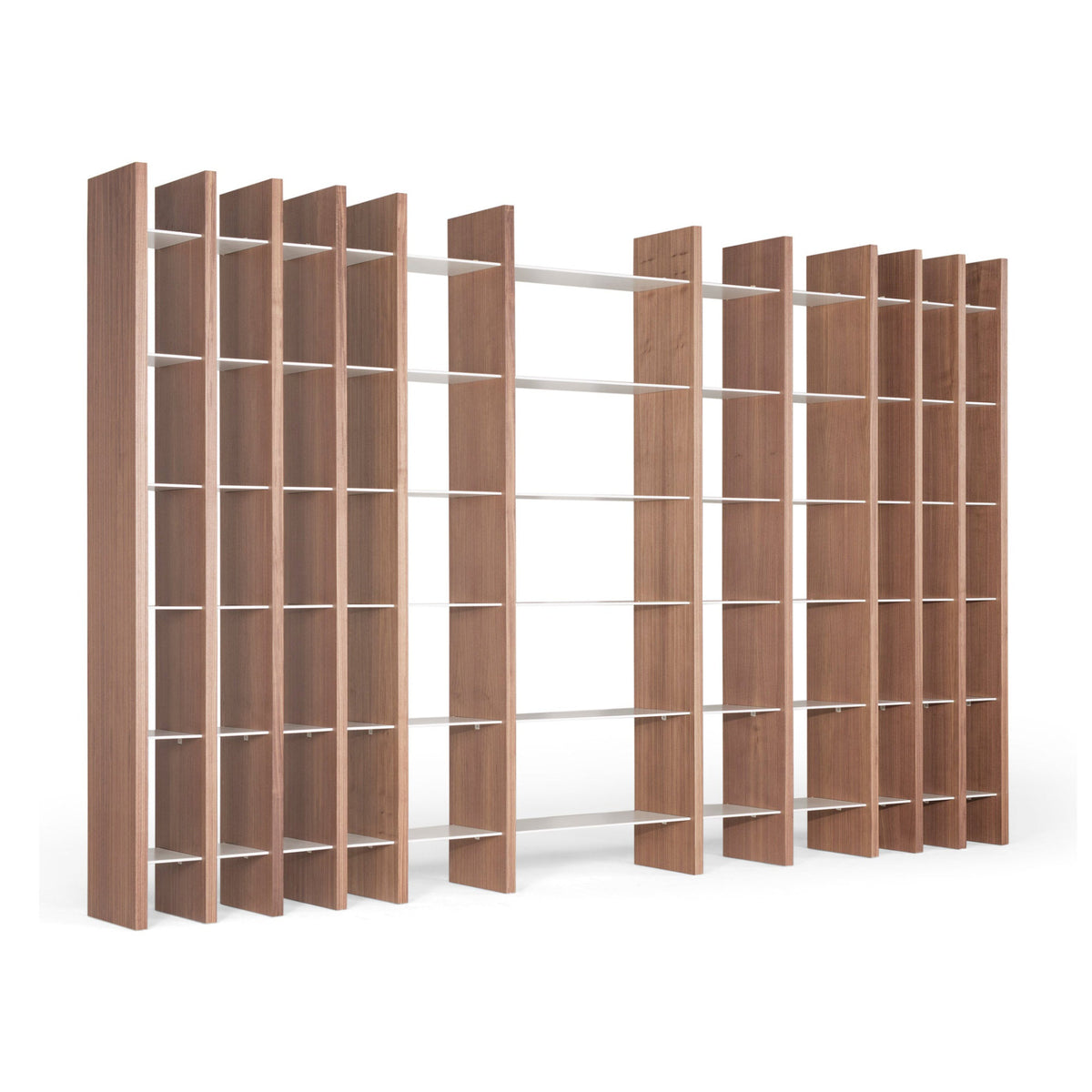 Amura Lab - Sistema Parere 1 S11 Bookcase - Walnut/Grey Metal – Designitch