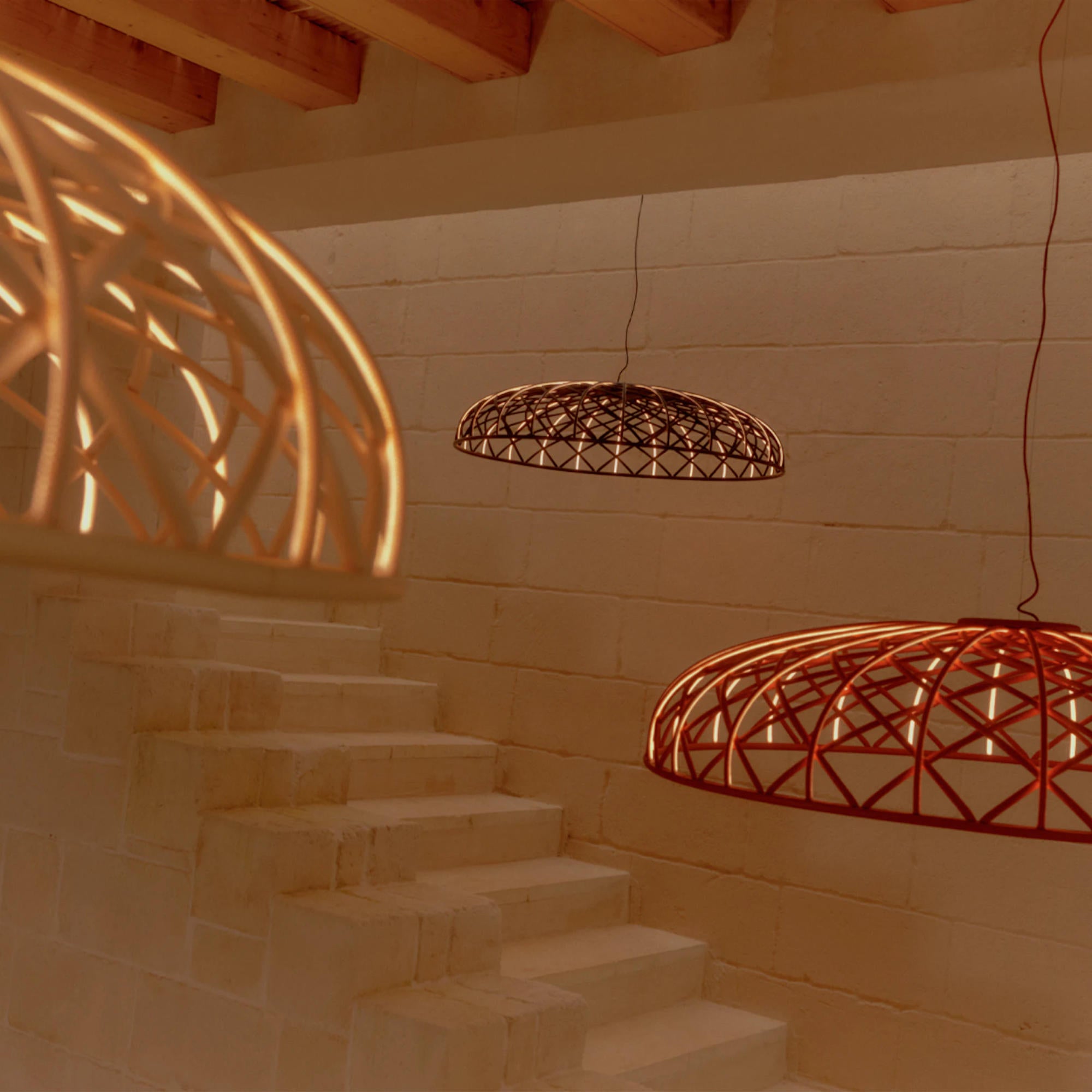 Skynest Suspension Pendant Lamp - Brick Red-3